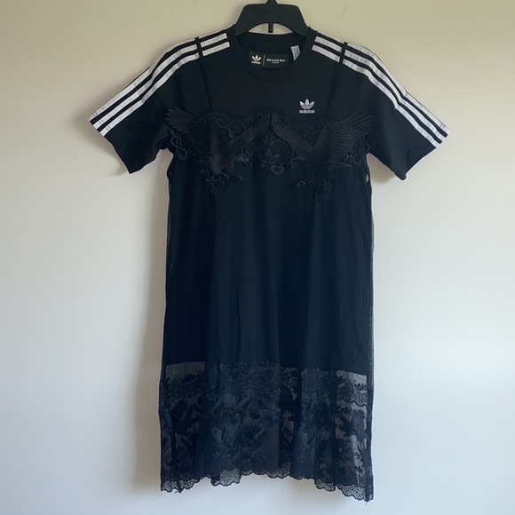 Adidas X Dry Clean Only Lace Overlay T-Shirt - Picture 2 of 4